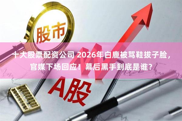 十大股票配资公司 2026年白鹿被骂鞋拔子脸，官媒下场回应！幕后黑手到底是谁？